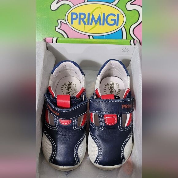 Primigi size 20uk/5us baby flexible action system red white blue shoe - Picture 7 of 9